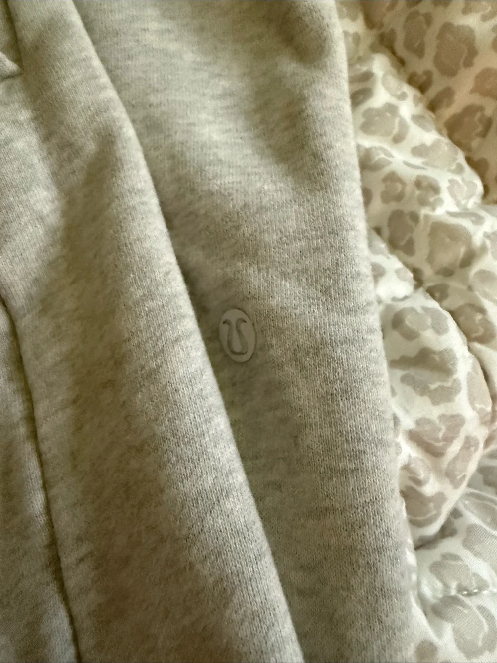 lululemon athletica Heather Light Gray Straight Leg Sweatpants